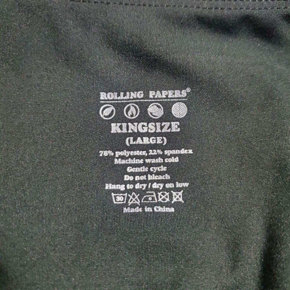 Raw Rolling Papers High Waisted Large Black Leggings - Picture 8 of 9